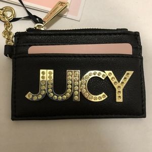 Juicy Couture Novelty Card Case Black NWT